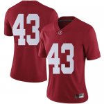 Women's Alabama Crimson Tide #43 A.J. Gates Crimson Limited NCAA College Football Jersey 2403MELH5